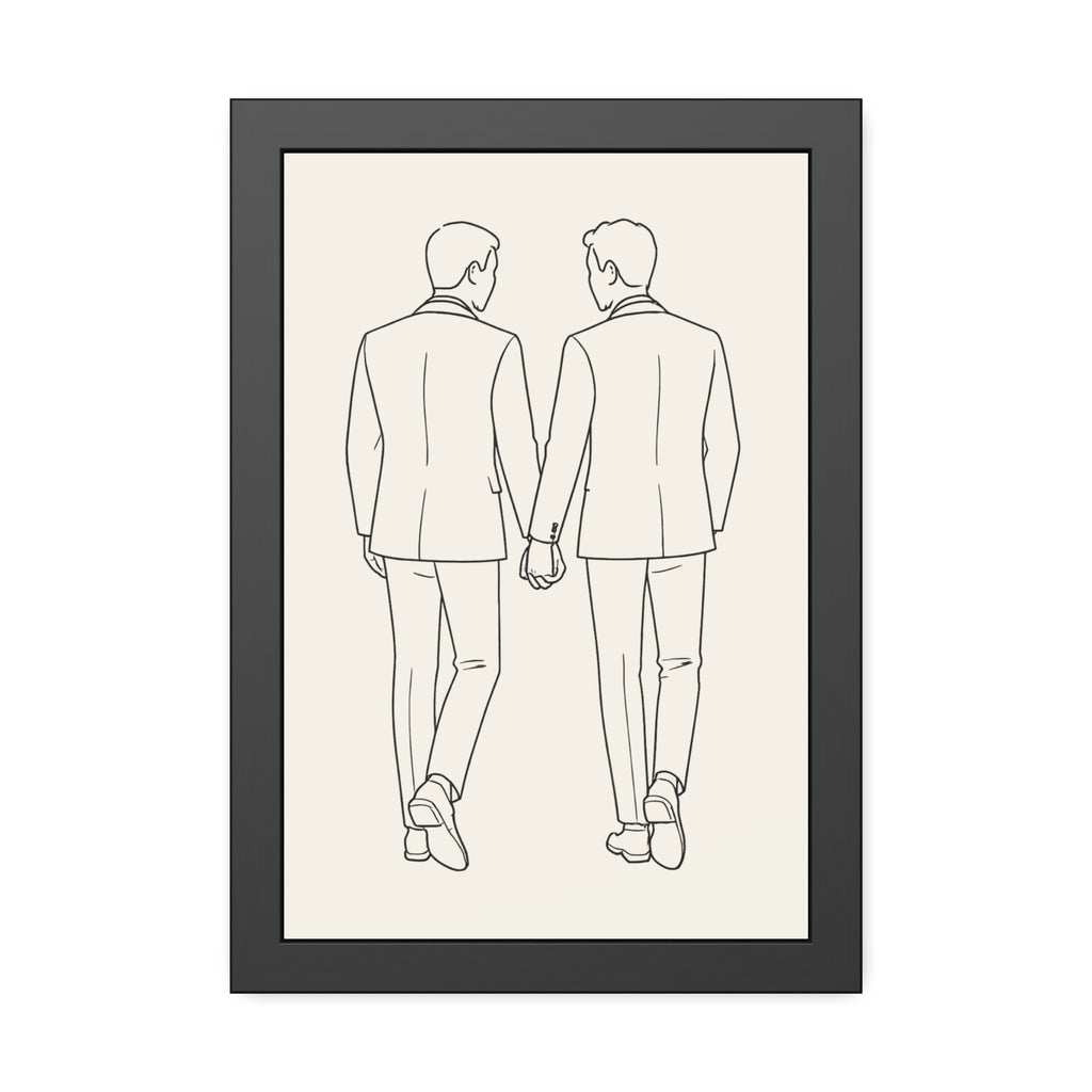 Two Grooms Walking