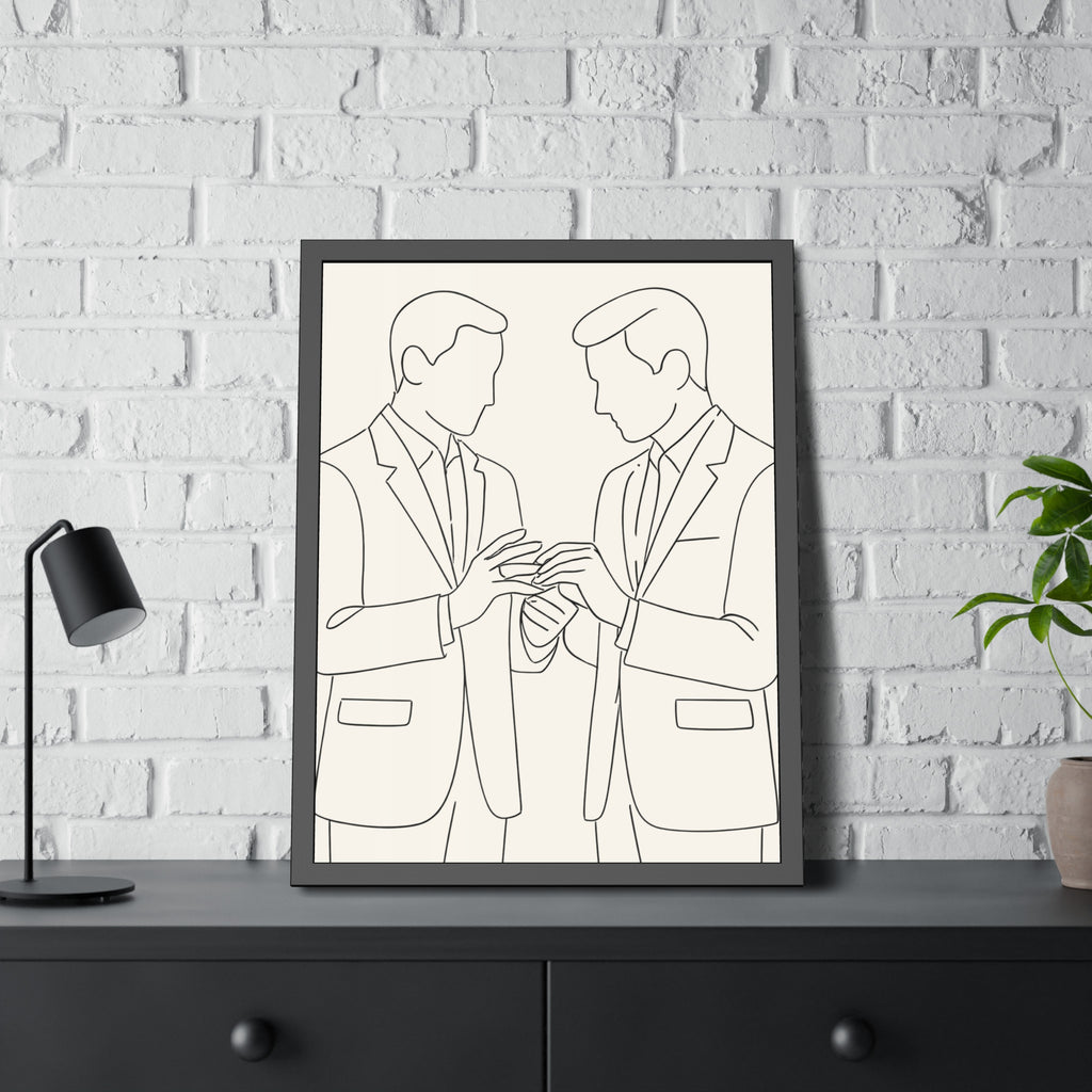 Two Grooms — The Ring Exchange